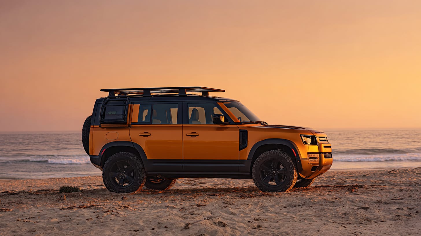 Land Rover Defender before and after wrap
